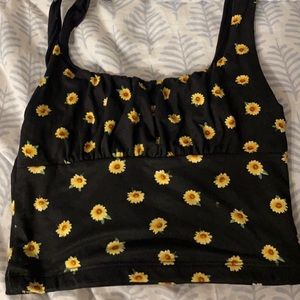Altar'd state sunflower crop top!